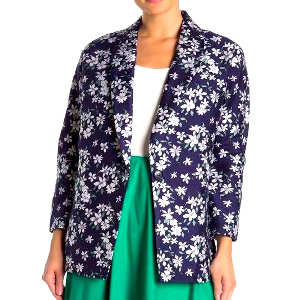 FRNCH | Floral Jacquard Blazer